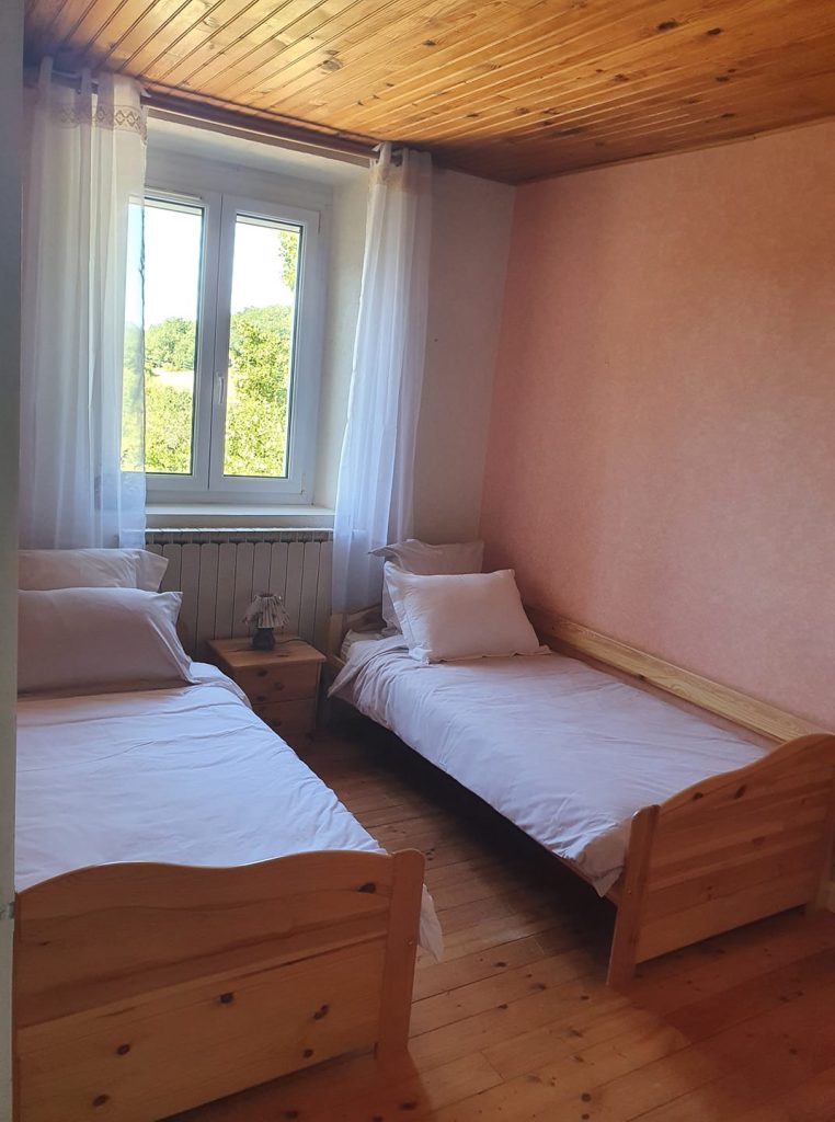 Deux lits simples Chambre d'hôtes Vercors