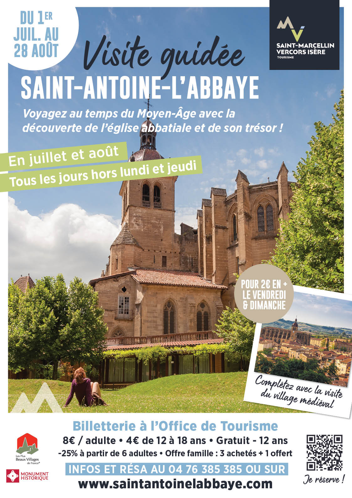 Visite guidée Saint-Antoine-l'Abbaye de l'abbaye et du village médiéval